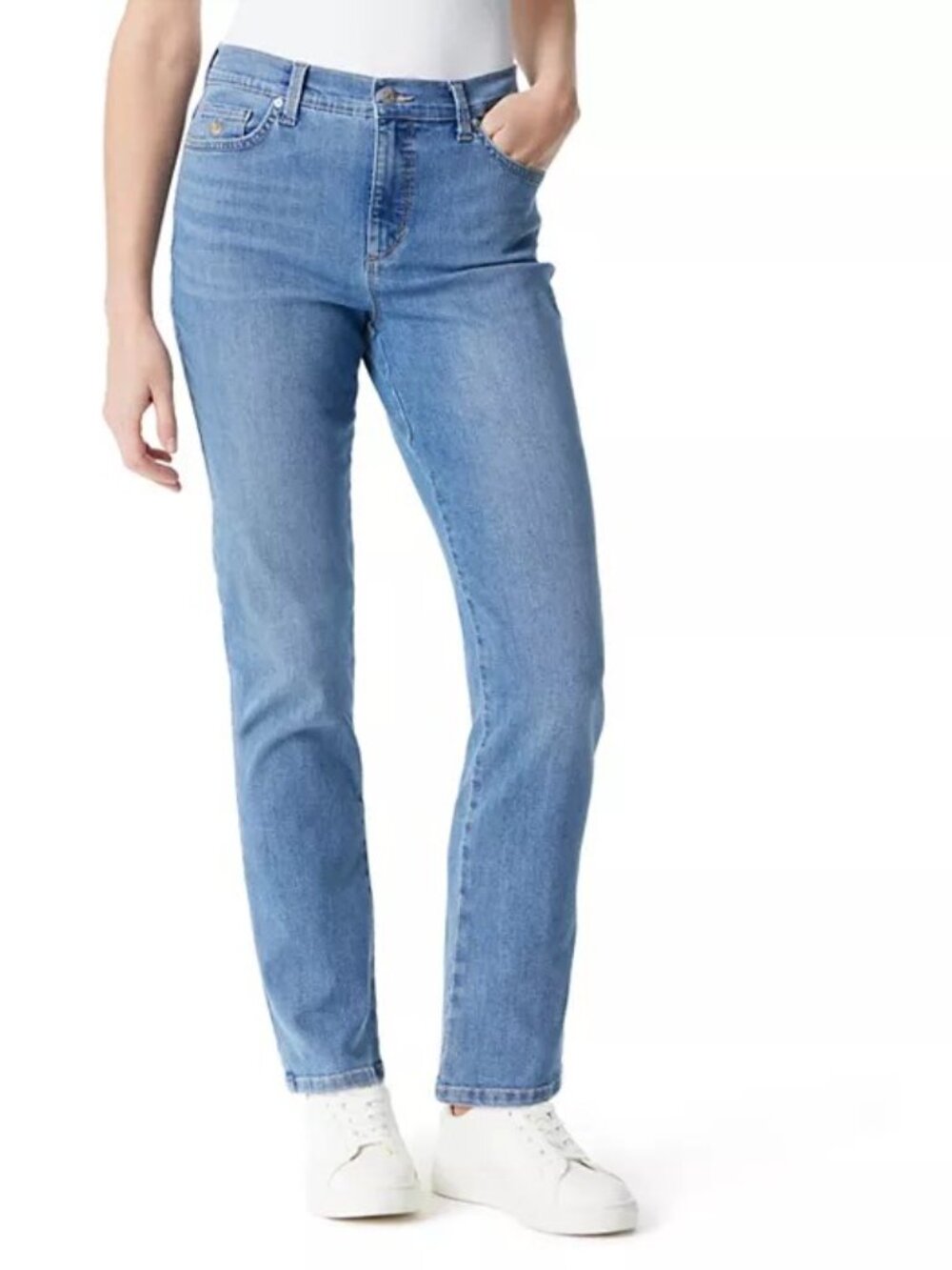 Gloria Vanderbilt Classic Amanda Light Wash Straight-Leg Women's Jeans 16